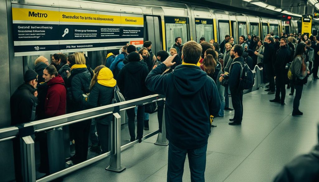 yellow line metro safety